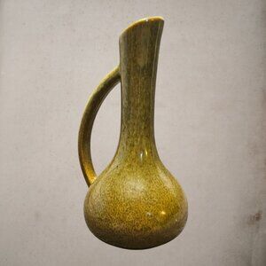 Royal Haeger Vintage Bud Vase/Pitcher Stamped USA 9 Green-Blue Glazed Pottery T2